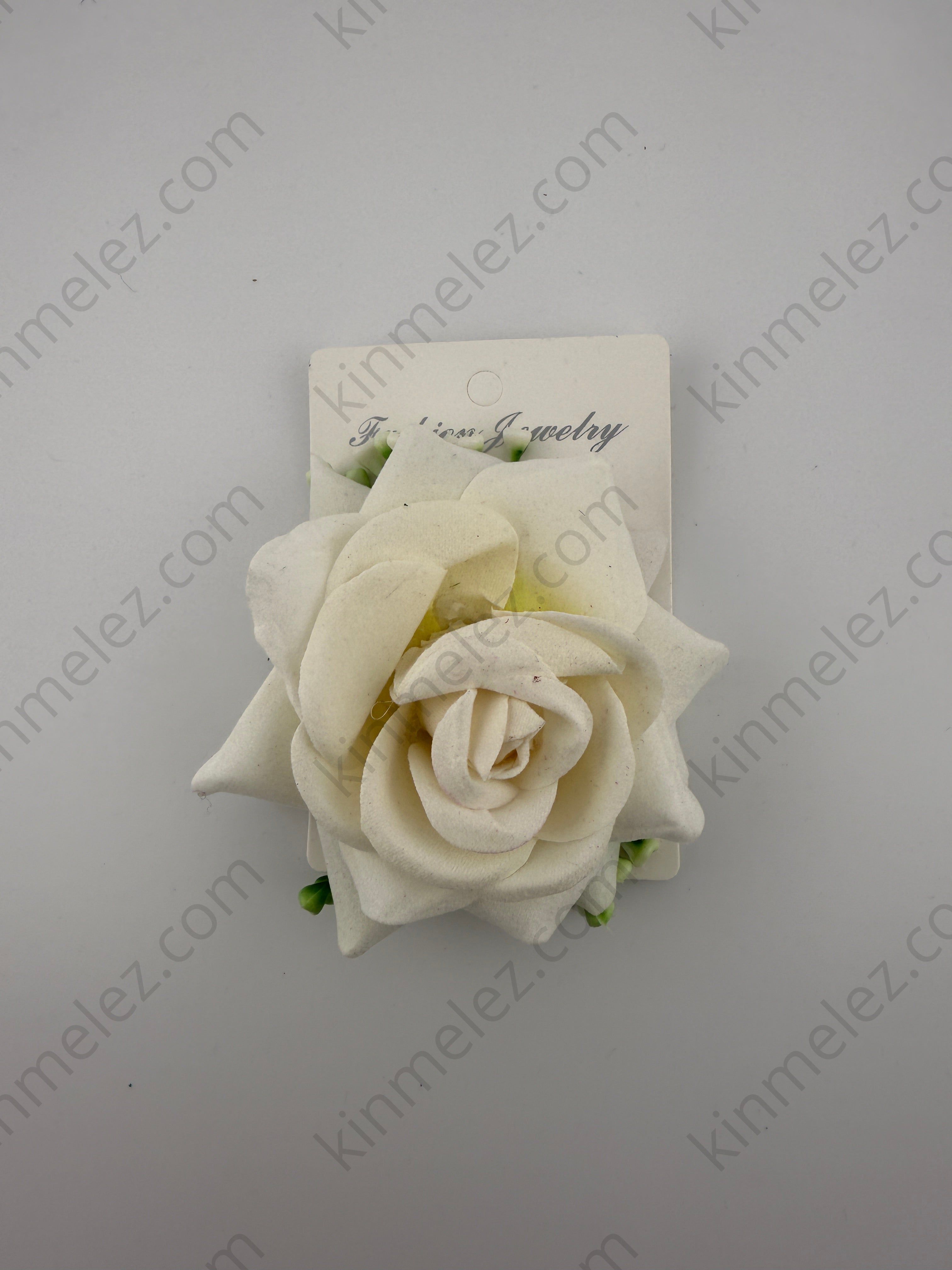 Rose flower hair clip - Kinmel EZ